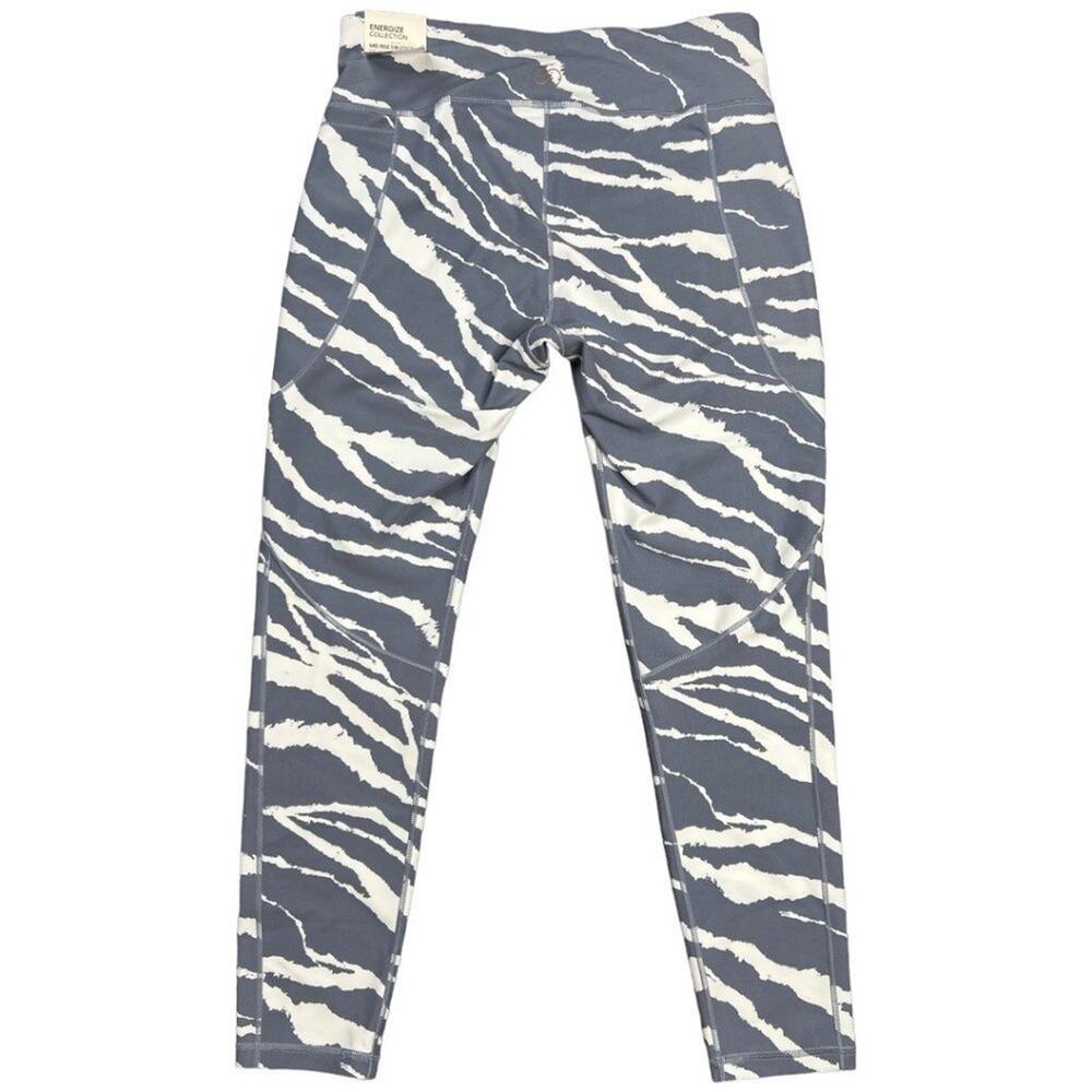 NWT Calia by Carrie Underwood Energize Mid Rise 7/8 Legging Blue White Medium
